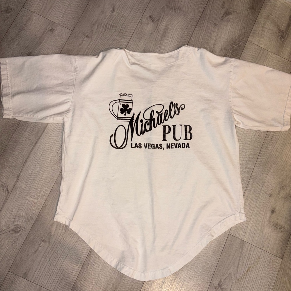 Vintage White Baseball Style Las Vegas Shirt